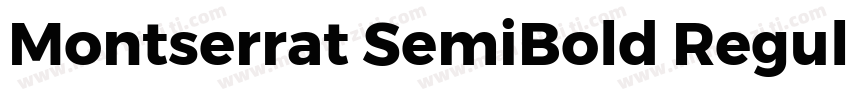 Montserrat SemiBold Regular字体转换